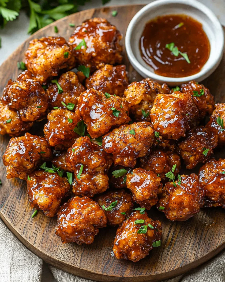 Baked Honey BBQ Chicken Bites