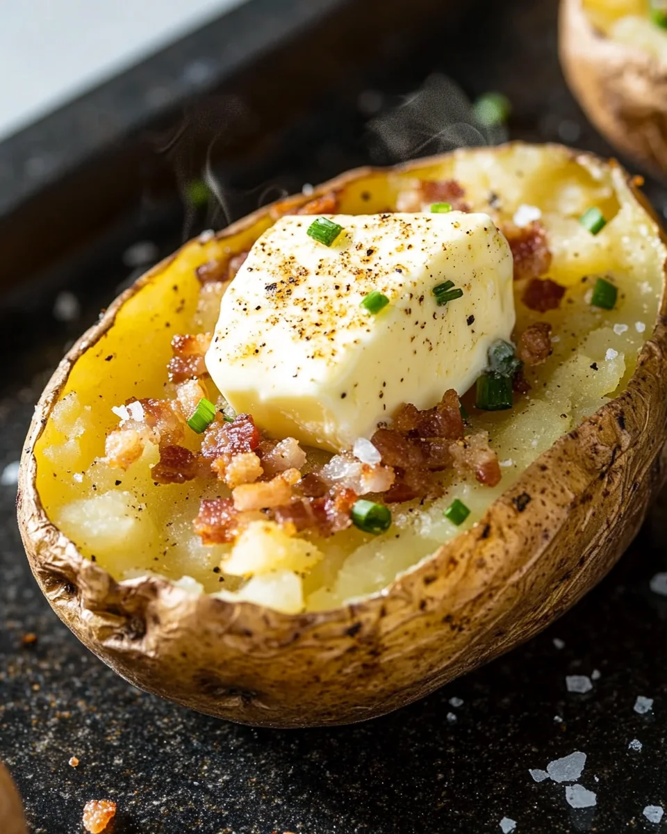 Baked Potato on Blackstone Griddle