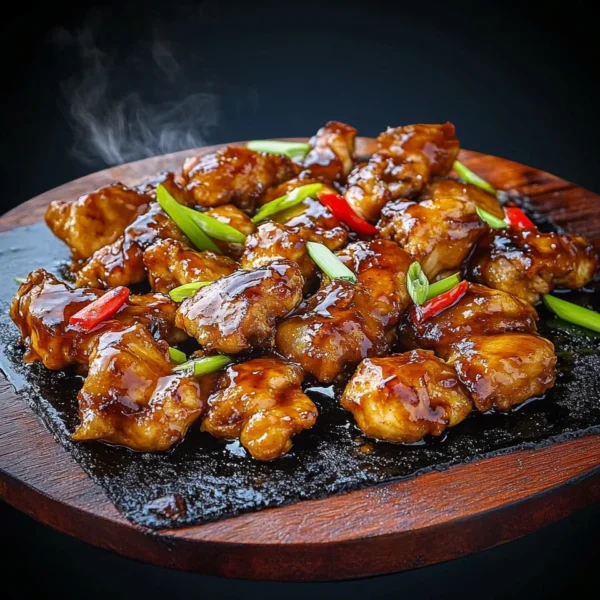 Blackstone Bourbon Chicken on the Griddle