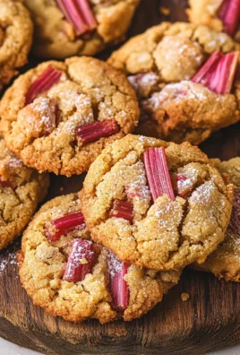 Brown Sugar Rhubarb Cookies