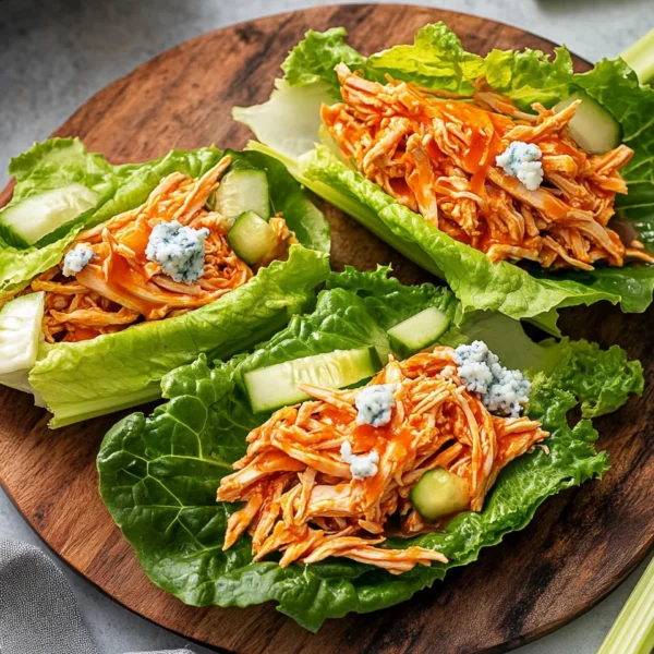 Buffalo Chicken Lettuce Wraps