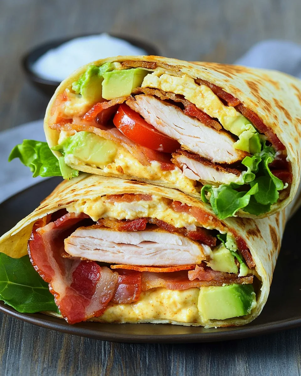 California Turkey Club Wrap