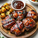 Caramelized BBQ Chicken Thighs in the Oven