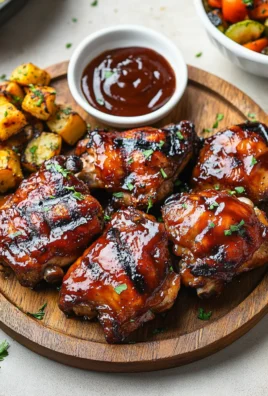 Caramelized BBQ Chicken Thighs in the Oven