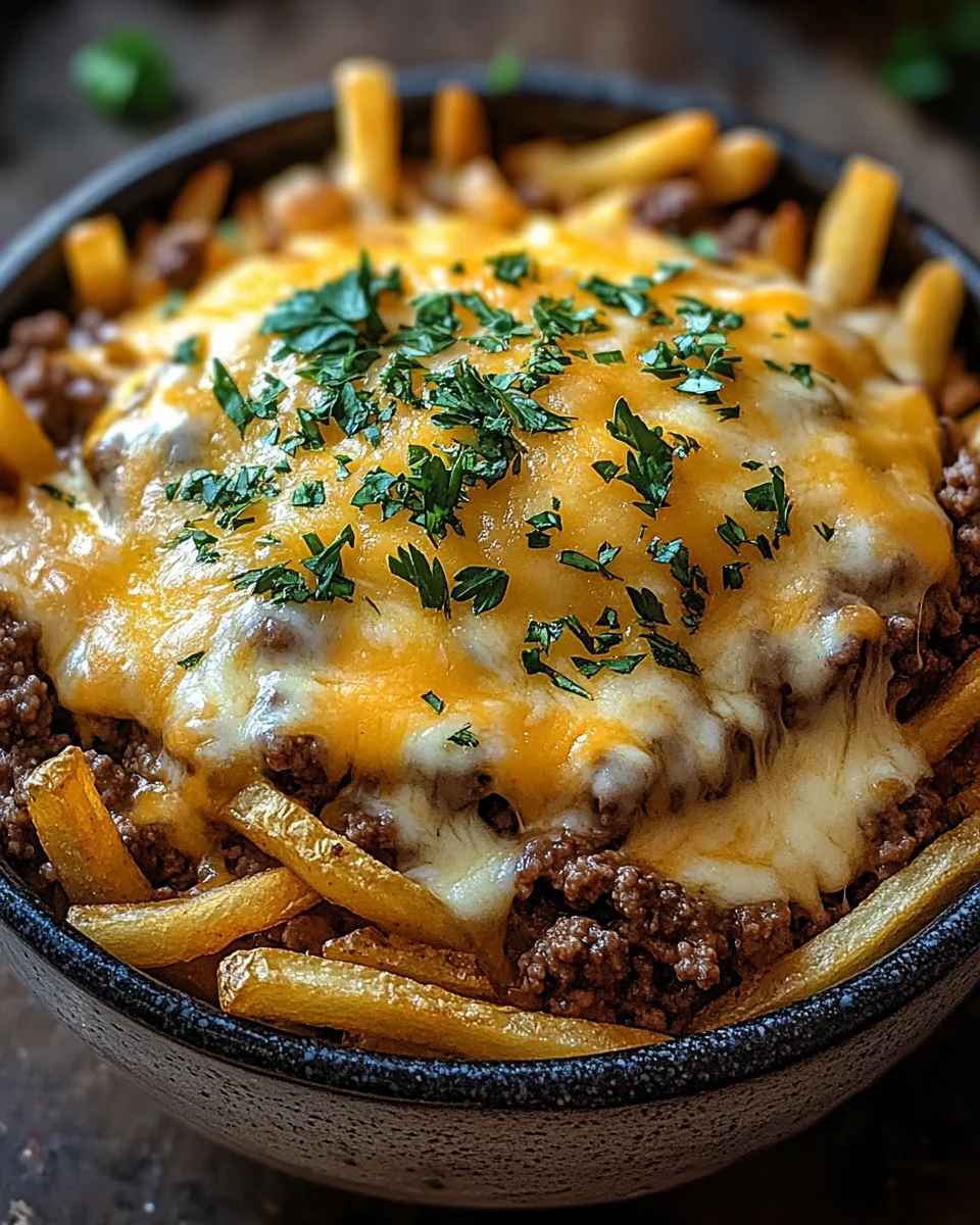 Cheeseburger French Fry Casserole