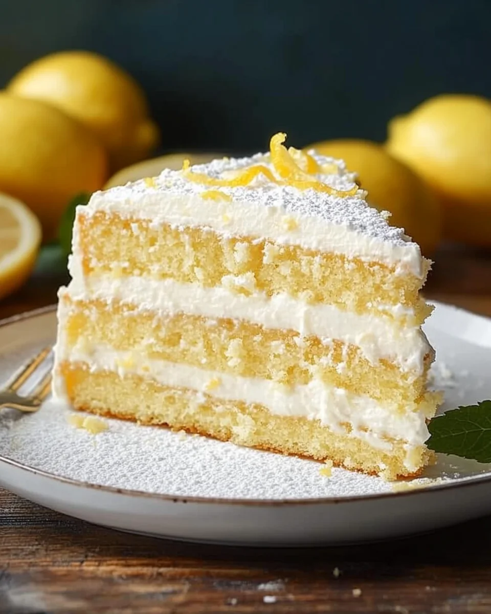 Cheesecake Factory Italian Lemon Cream Cake