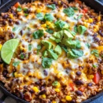Cheesy Taco Rice Skillet