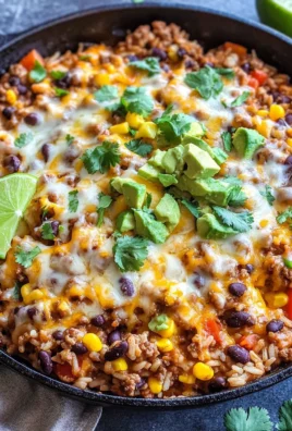 Cheesy Taco Rice Skillet