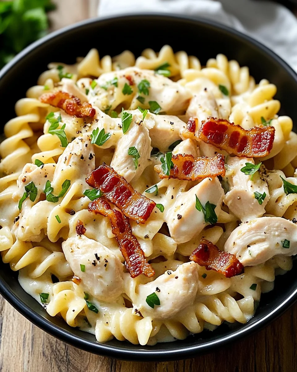 Chicken Bacon Ranch Pasta