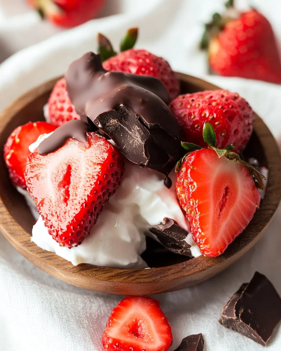 Chocolate Strawberry Yogurt Clusters (Viral Recipe!)