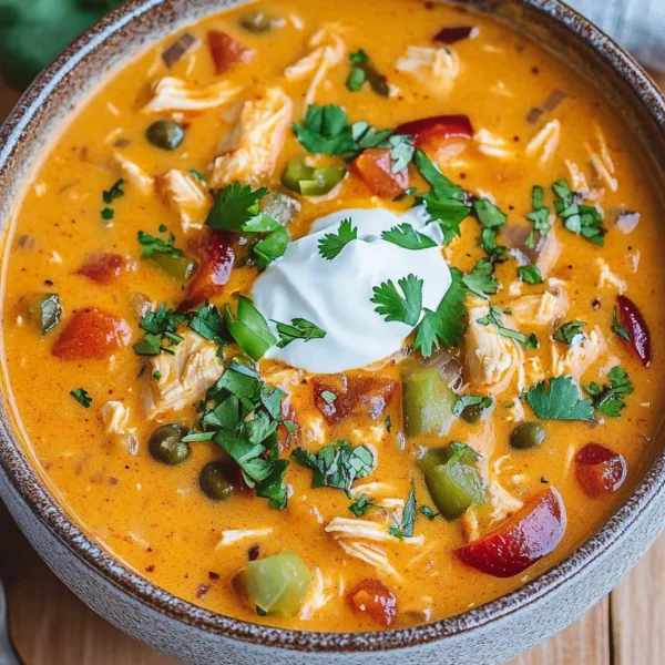 Creamy Chicken Enchilada Soup (Easy One-Pot Recipe)