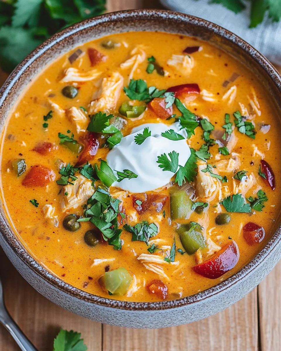 Creamy Chicken Enchilada Soup (Easy One-Pot Recipe)