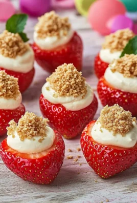 Deviled Strawberries (Made with a Cheesecake Filling)