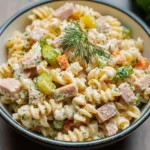Dill Pickle Tuna Pasta Salad