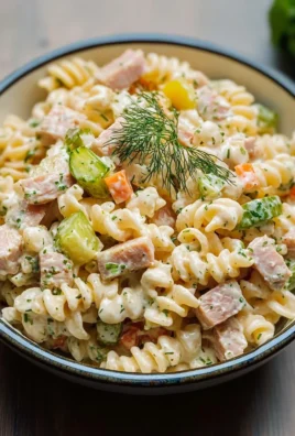 Dill Pickle Tuna Pasta Salad