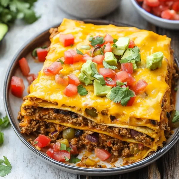 Easy Layered Taco Bake