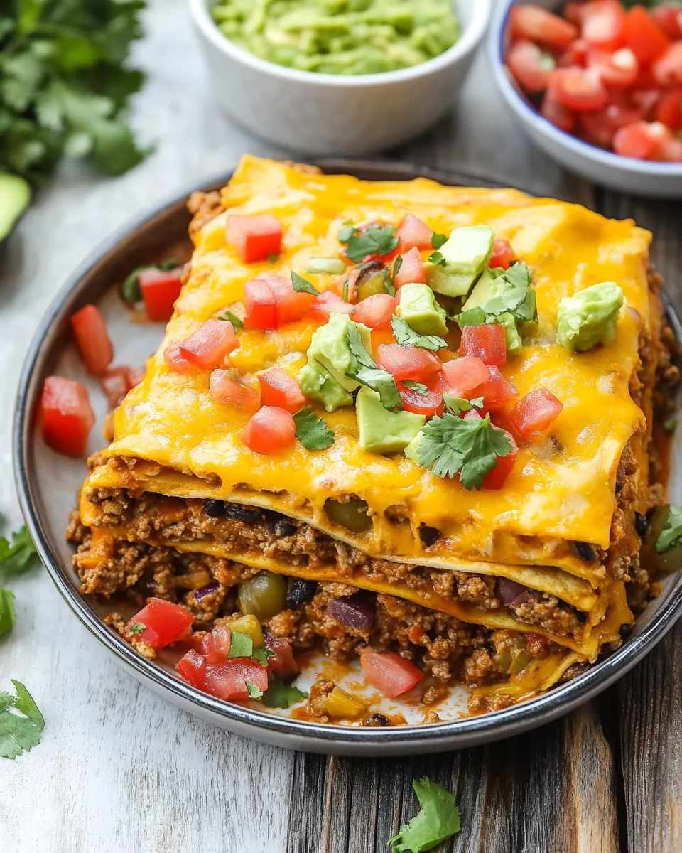 Easy Layered Taco Bake