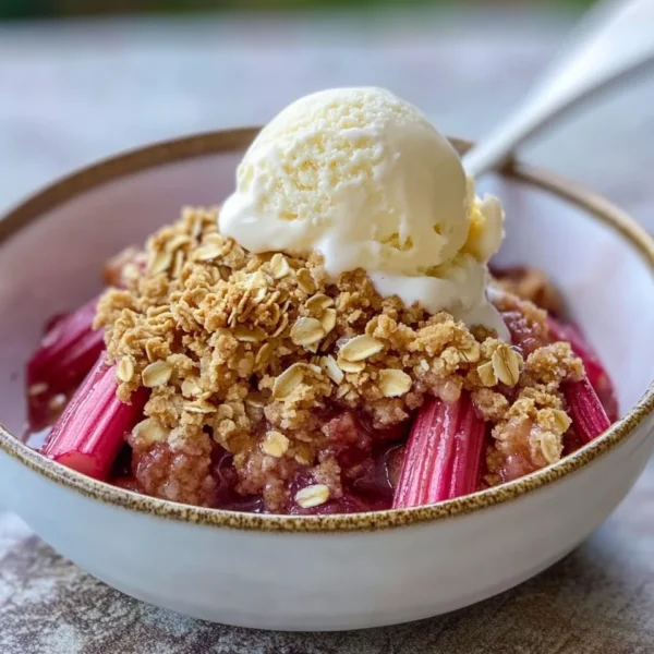 Easy Rhubarb Crisp