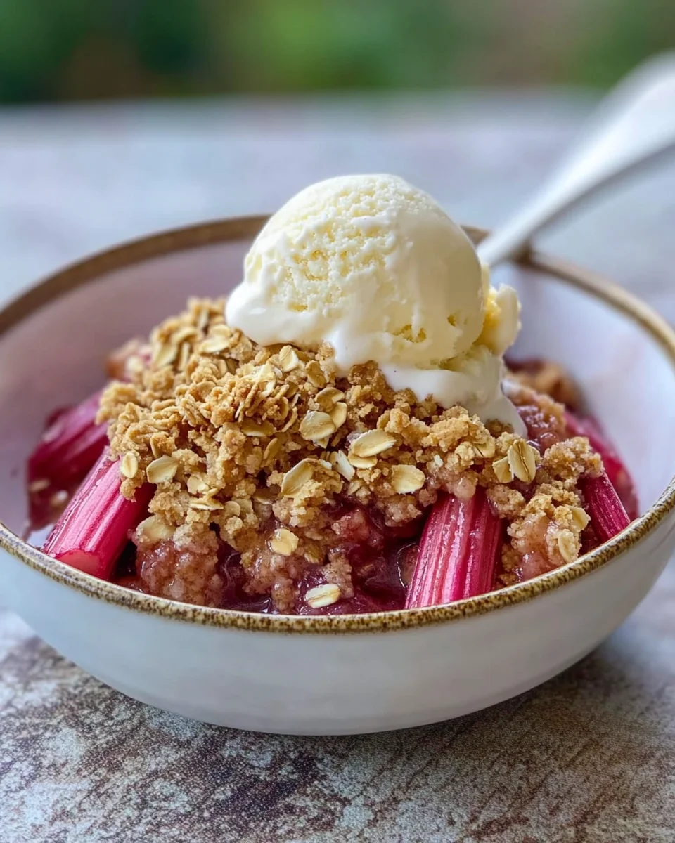 Easy Rhubarb Crisp