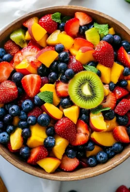 Fruit Salad with Honey Lime Dressing