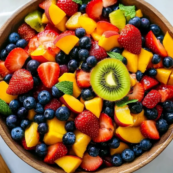 Fruit Salad with Honey Lime Dressing