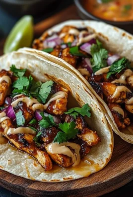 Garlic Butter Honey BBQ Chicken Tacos: Sweet, Savory & Irresistible!