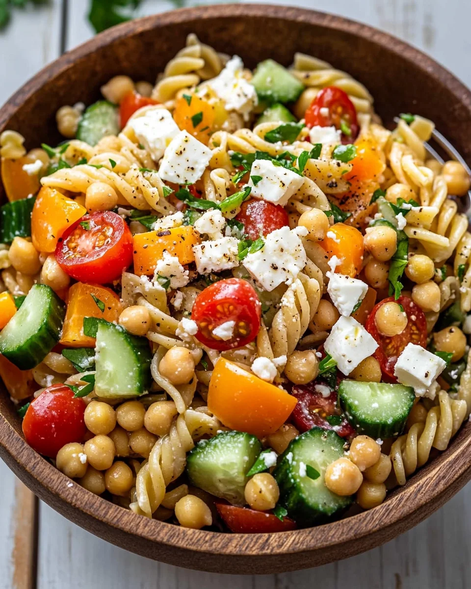 Healthy Greek Pasta Salad