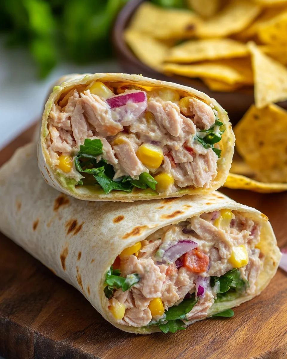 Healthy Tuna Melt Wrap Recipe, Easy 10 Minute Lunch