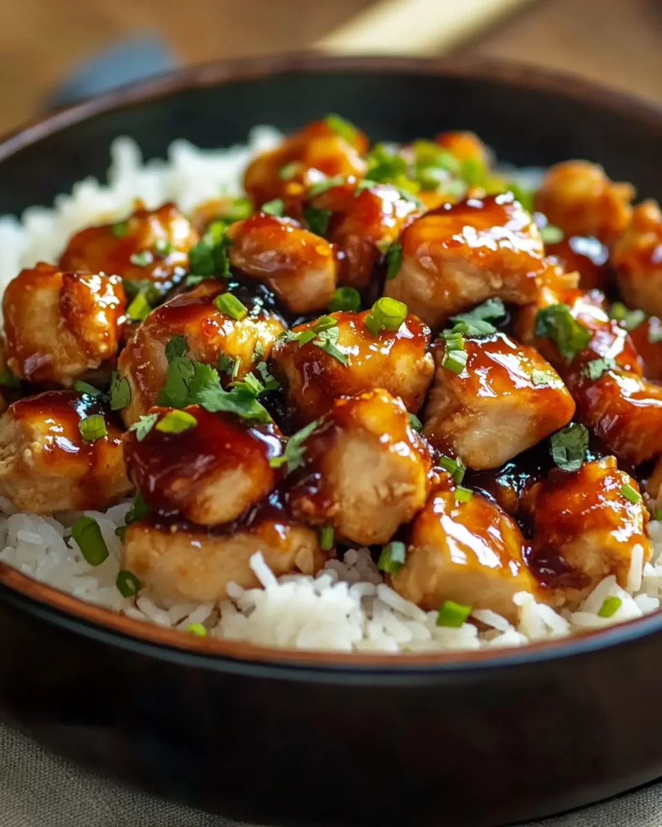 Honey BBQ Chicken Rice