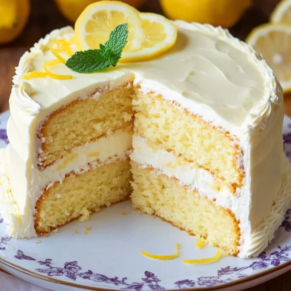 Lemon Cheesecake Cake