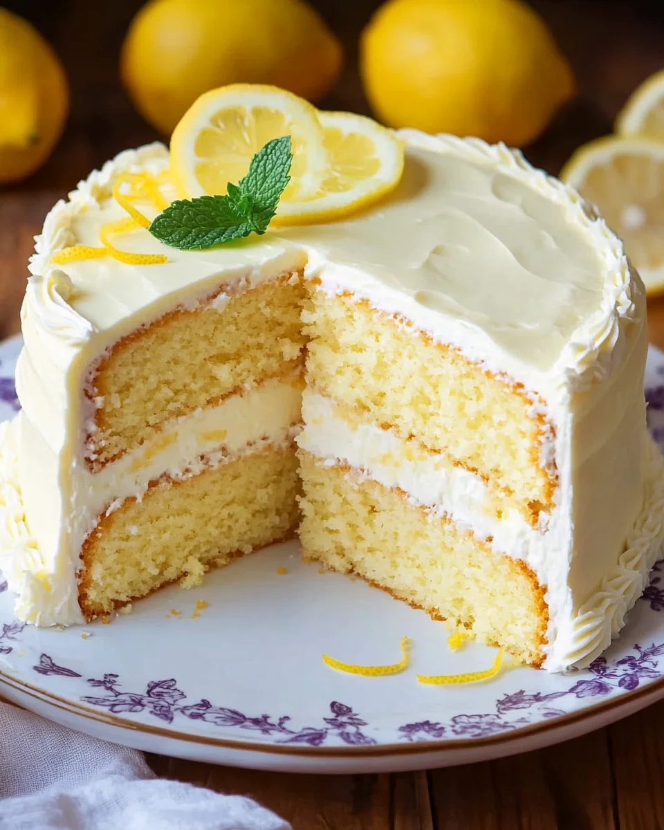 Lemon Cheesecake Cake