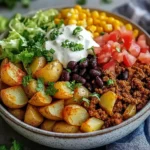 Loaded Potato Taco Bowl