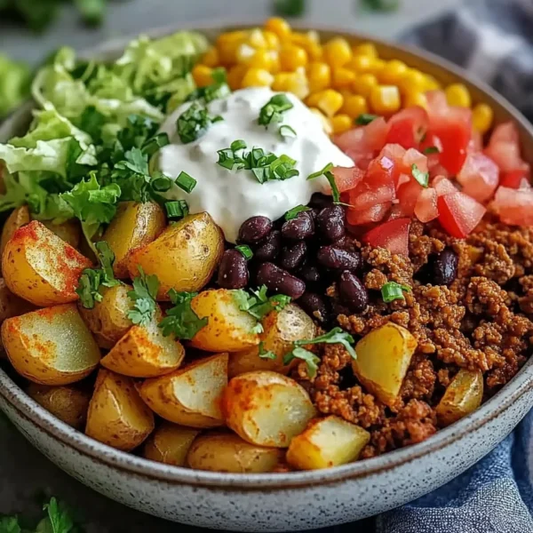 Loaded Potato Taco Bowl