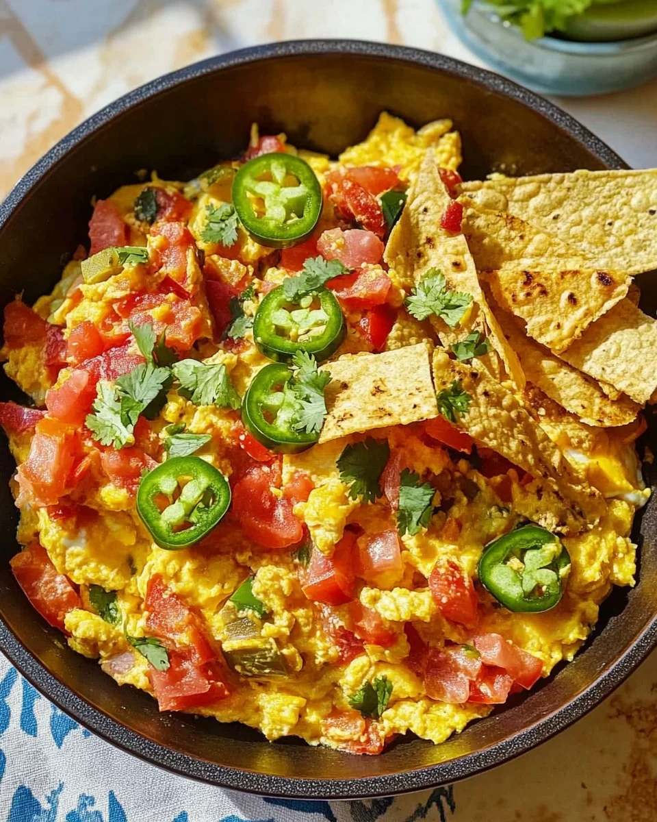 Migas Recipe: Mexican Scrambled Eggs with Crispy Tortillas