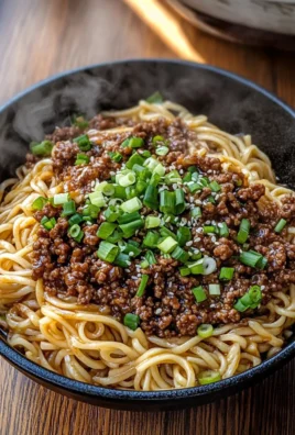Mongolian Ground Beef Noodles
