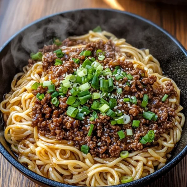 Mongolian Ground Beef Noodles