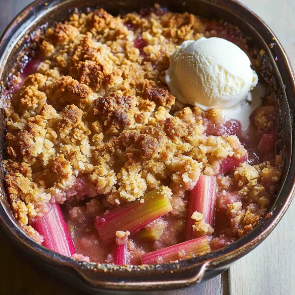 Old-Fashioned Rhubarb Crumble