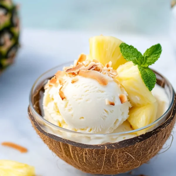 Piña Colada Ice Cream (dairy free)
