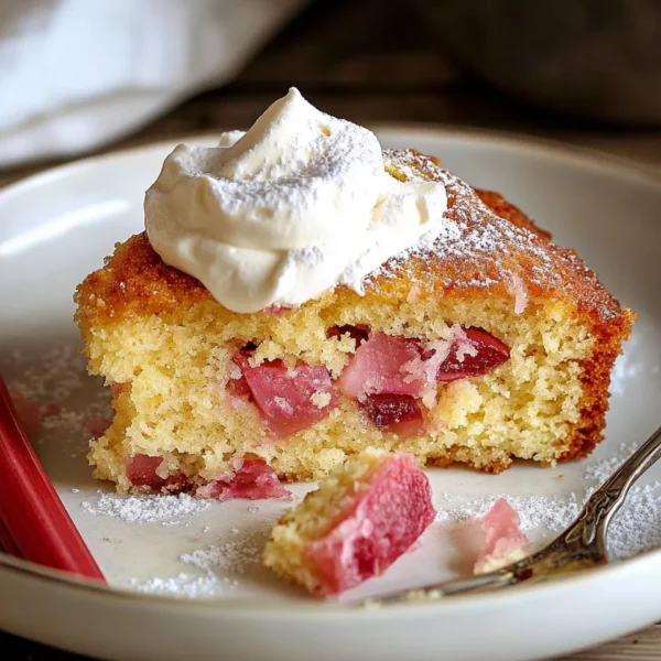 Rhubarb Cake with Cake Mix Made Easy