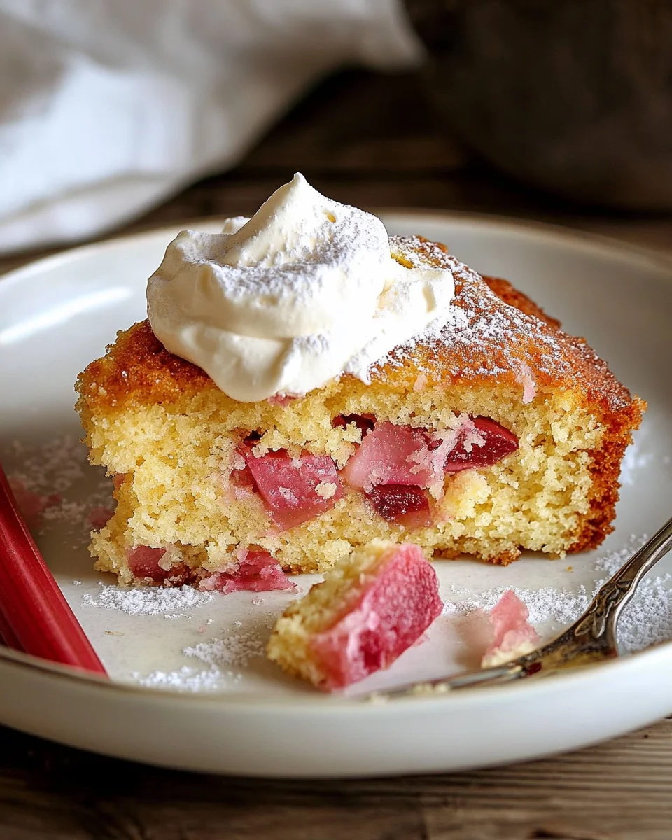 Rhubarb Cake with Cake Mix Made Easy