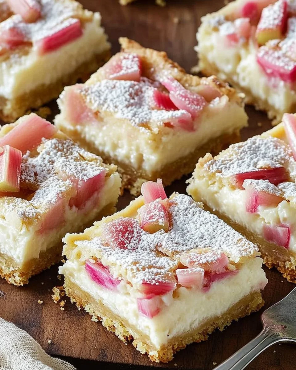 Rhubarb Custard Bars