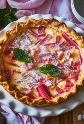Rhubarb Custard Pie