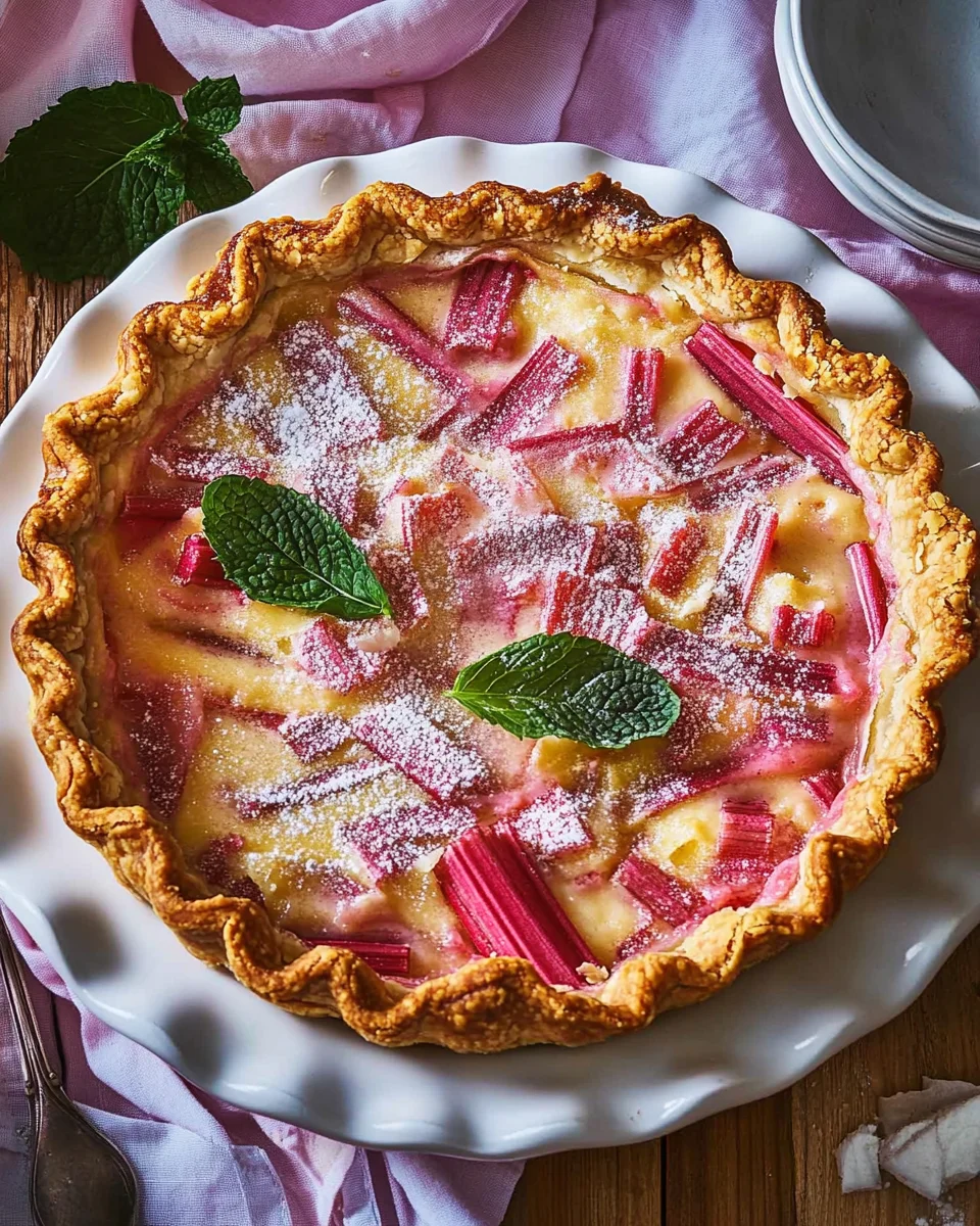 Rhubarb Custard Pie