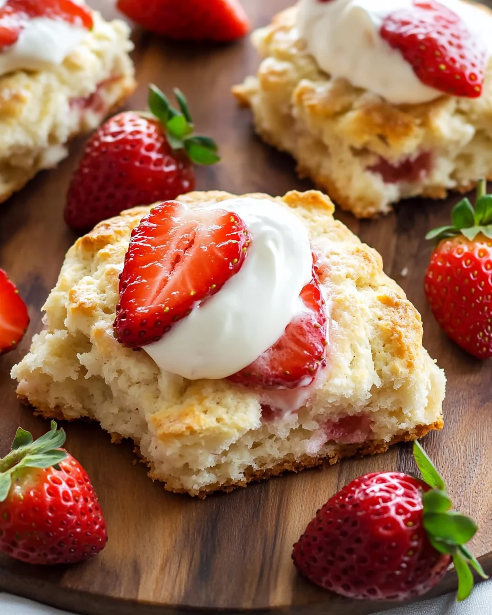 Strawberries and Cream Scones