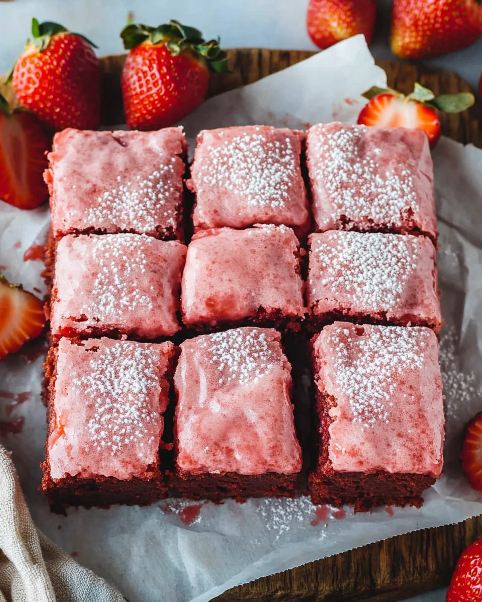 Strawberry Brownies