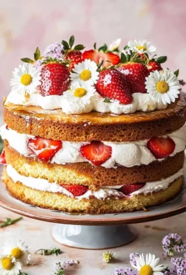Strawberry Chamomile Naked Cake