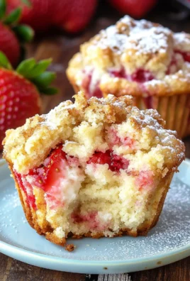 Strawberry Cream Cheese Muffins with Streusel Crumb Topping
