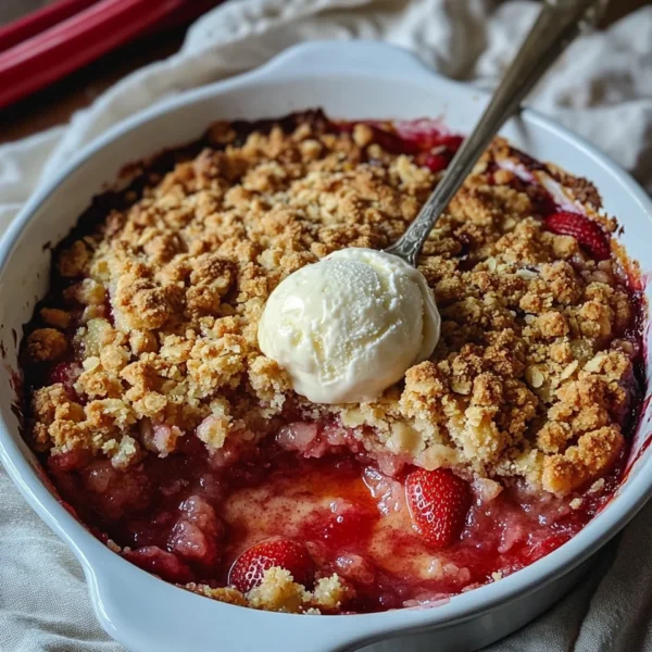 Strawberry Rhubarb Crumble