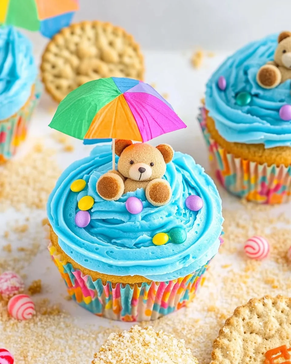 Summer Beach Party Cupcakes