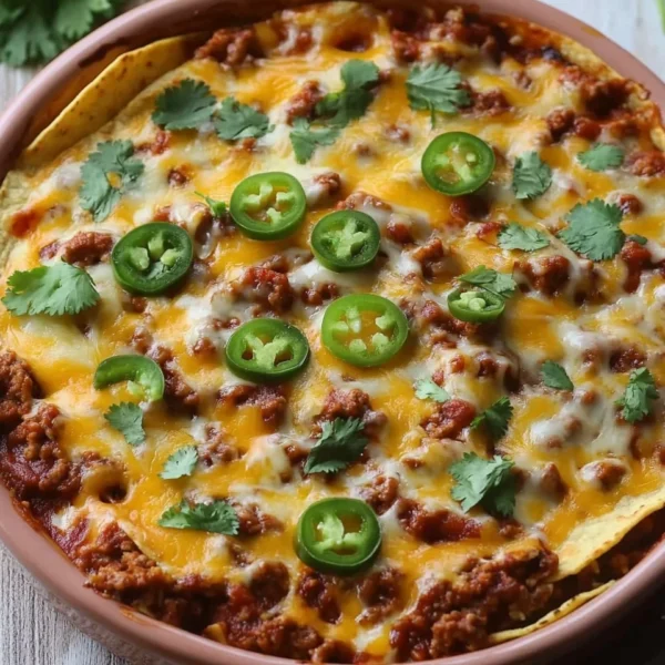 Taco Casserole With Tortillas